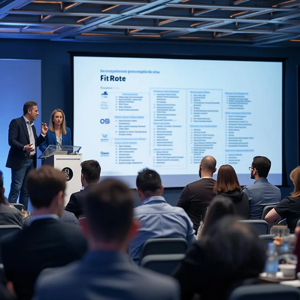 Equipo de InvertBot en conferencia FinTech