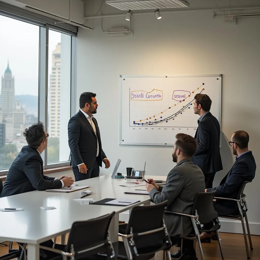 Sesión de planificación estratégica del equipo directivo